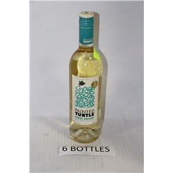 SIX 750ML BOTTLES OF PAINTED TURTLE PINOT GRIGIO