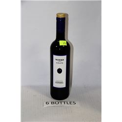 SIX 750ML BOTTLES OF NAKED GRAPE CABERNET-SAUVIGNON