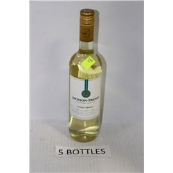 FIVE 750ML BOTTLES OF JACKSON-TRIGGS PINOT GRIGIO