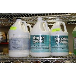 5 ASSORTED 4L BOTTLES OF LIMESCALE REMOVER,