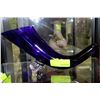 Image 1 : ESTATE BLUE ART GLASS HORN VASE