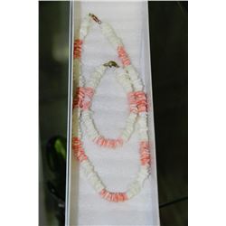 CORAL NECKLACE & BRACELET