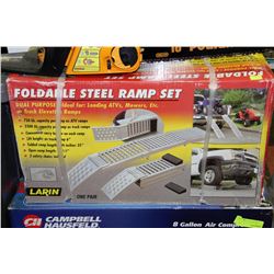 BOX WITH NEW FOLDABLE STEEL RAMPS