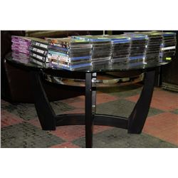 GLASSTOP COFFEE TABLE 40" DIAMETER