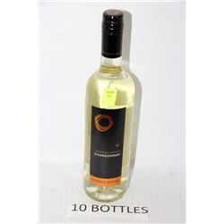 TEN 750ML BOTTLES OF COPPERMOON CHARDONNAY