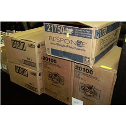 5 ASSORTED CASES OF HEAVY DUTY PAPER TOWEL