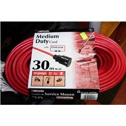 NEW 30 METER MEDIUM DUTY EXTENSION CORD