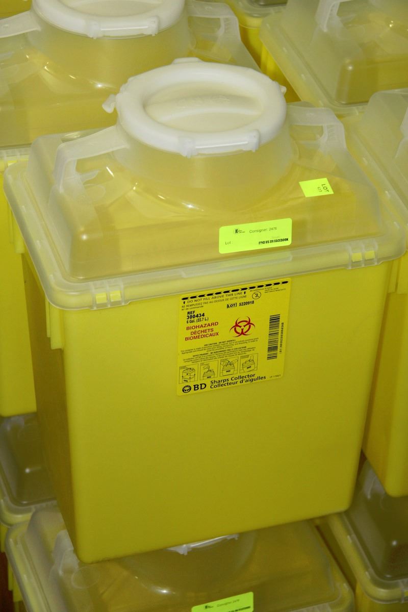 BIOHAZARD SHARPS COLLECTOR