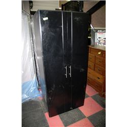BLACK 2 DOOR CABINET