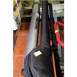 2 FISHING ROD CASES - 1 WITH CONTENTS