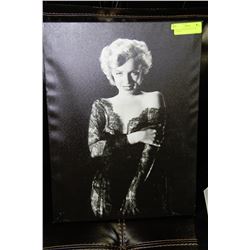 MARILYN 1952 BLACK LACE ON CANVAS