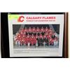 Image 1 : CALGARY FLAMES 1988-89 TEAM WALL PLAQUE