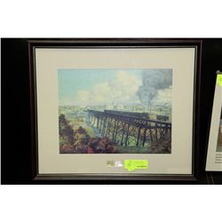 EDMONTON HIGH LEVEL BRIDGE FRAMED PRINT