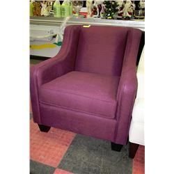 PURPLE ACCENT CHAIR