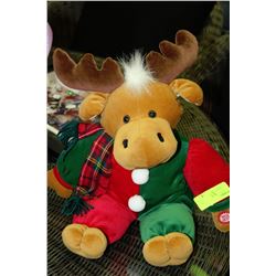 REINDEER PLUSH ANIMATED DOLL