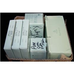 BOX OF PARTYLITE CANDLES & HOLDERS