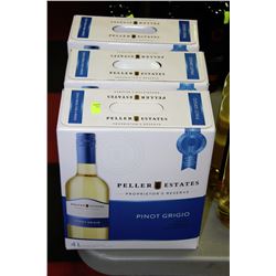 3 4L CASES OF PELLAR ESTATES PINOT GRIGIO