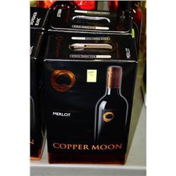 2 3L CASES OF COPPER MOON MERLOT