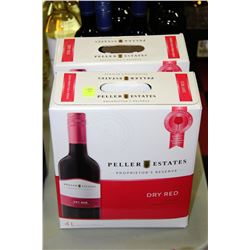 2 4L CASES OF PELLER ESTATES DRY RED WINE