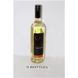 9 750ML BOTTLES OF COPPER MOON CHARDONNAY