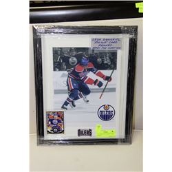 LEON DRAISAITL "ROOKIE" CARD FRAMED