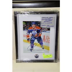 TAYLOR HALL GUARANTEED AUTHENTIC AUTOGRAPH