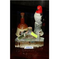 COLLECTION OF 3 VINTAGE LIQUOR BOTTLES