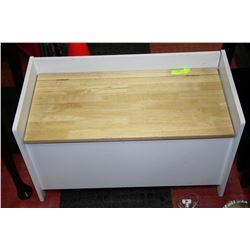 WOOD ENTRANCE STORAGE BENCH 31" LONG