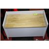 Image 1 : WOOD ENTRANCE STORAGE BENCH 31" LONG