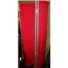 Image 1 : RED FABRIC ROOM DIVIDER SCREEN