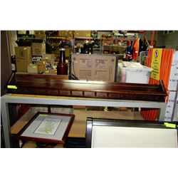 THE BOMBAY CO. PLATE RACK 4' LONG