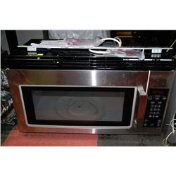 IKEA BLACK & CHROME ABOVE RANGE MICROWAVE