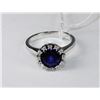 Image 1 : .925 SILVER RING- BLUE SAPPHIRE