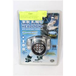 BRAND NEW 12 LED HEADLIGHT WITH ADJUSTABLE