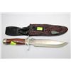 Image 1 : SURVIVAL KNIFE WITH LEATHER SHEATH & SHARPENING