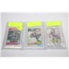 Image 1 : 1980'S GRADED GRETZKY CARDS X3