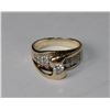 Image 1 : 14K YELLOW AND WHITE GOLD LADIES DIAMOND RING