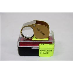 JEWELLERS LOUPE GOLD 30 POWER IN CASE