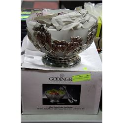 SILVER PLATED SALAD BOWL SET