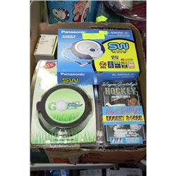 BOX OF COMPUTER GAMES, NEW CD PLAYER & CLUB CLEANE