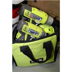 RYOBI DRILL + DRIVER KIT (BATTERY&CHARGER)