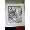 Image 1 : OLLIE ANDERSON FRAMED NATIVE PRINT