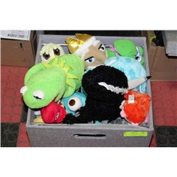 GREY FILE BOX FULL OF STUFFED TOYS INC. WALT