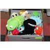 Image 1 : GREY FILE BOX FULL OF STUFFED TOYS INC. WALT