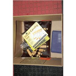 LOT OF WOOD CARVING & CRAFTING TOOLS