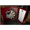 Image 1 : NHL WOODEN-CASED DARTBOARD WITH DARTS