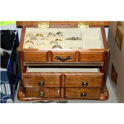 JEWELLERY BOX WITH CONTENTS