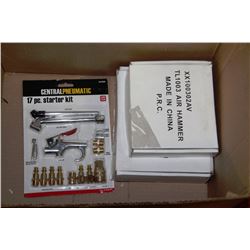 2 AIR GUNS, WITH 17PC STARTER KIT