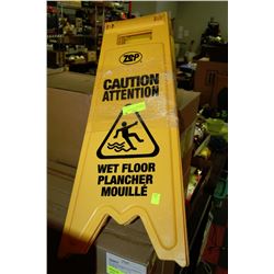 BUNDLE OF 3 "CAUTION WET FLOOR" SIGNS