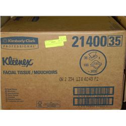 CASE OF KLEENEX FACIAL TISSUE